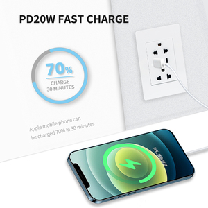 美国PD3.0 20w快速充电A + C型充电器端口双工电源壁装插座，带usb - Product Image 5