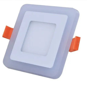 Led rgb rgbw 2色ホワイトフレームLedダウンライトラウンドスクエア9wダブルカラーLEDパネルライトCE RoHS 3w 5w 10w - Product Image 3