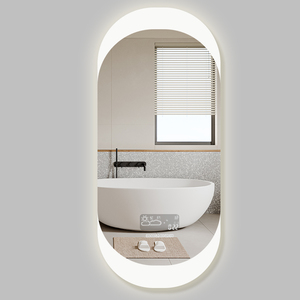 Fullkenlight personalizado Bluetooth Smart Mirror pantalla táctil espejo Led espejo de baño con reloj Digital - Product Image 5