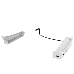 PG-P5S008 hiển thị đứng ngang lưu trữ giá cho ps5 mỏng khung di động với USB mở rộng container 2 typers - Product Image 4