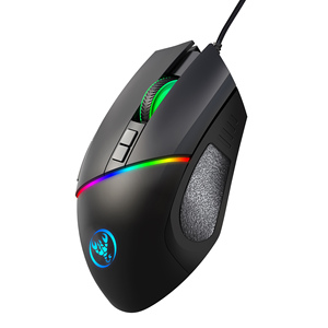 HXSJ A876Pro cablato RGB retroilluminato Mouse da gioco 8 pulsanti Macro programmabile 1000HZ ergonomico USB nuovo arrivo per gli utenti di Laptop - Product Image 2