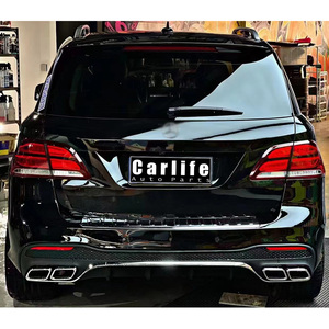 Modified to 2019 GLE63 AMG Grille Front Rear Bumpers Body Kit for Mercedes <strong>Benz</strong> <strong>ML</strong> <strong>Class</strong> W166 2012-2015.