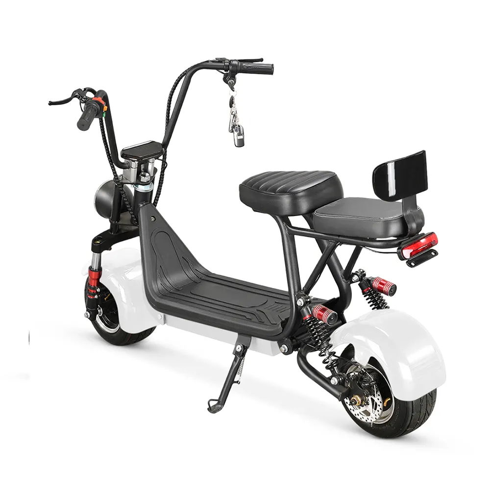 Fabrika fiyat yeni elektrikli scooter güçlü yetişkin citycoco 800W elektrikli motosiklet 48V battery pil e scooter