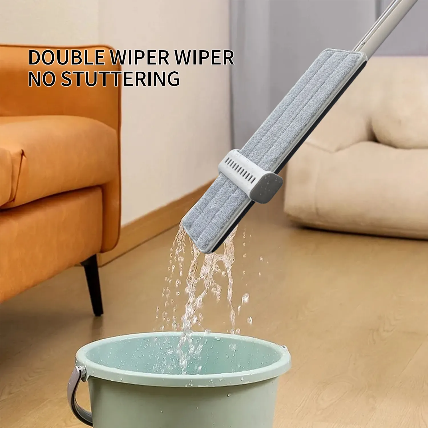 Top selling Flat Microfiber 360 degree rotary flat mop with self washing microfiber mop