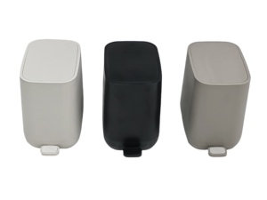 Cubo de basura de salida de fábrica con tapa, cubo de basura de 7L, cubo de basura pequeño de material ABS con pedal de paso y cubo interior, cierre suave - Product Image 5