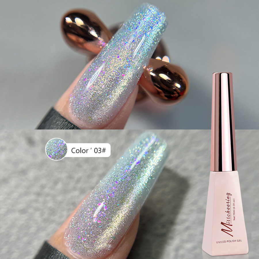 Crushed ice cat eye gel 03