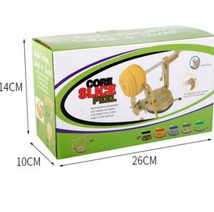 Elma soyucu tart dilimleme pasta makinesi paslanmaz çelik bıçak kırmızı 3 <span class=keywords><strong>1</strong></span> manuel elma dilimleyici kesici tart paslanmaz çelik
