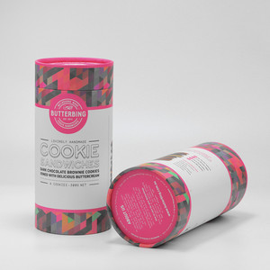 Food Grade Cookies Paper Tube Container Handmade Cookies Food Cardboard Round Packaging Cookies Snack Cardboard Cylinder <strong>Box</strong> - Product Image 1