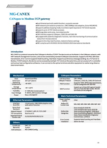 Gateway industriale CANopen al convertitore di protocollo Modbus MG-CANEX - Product Image 6