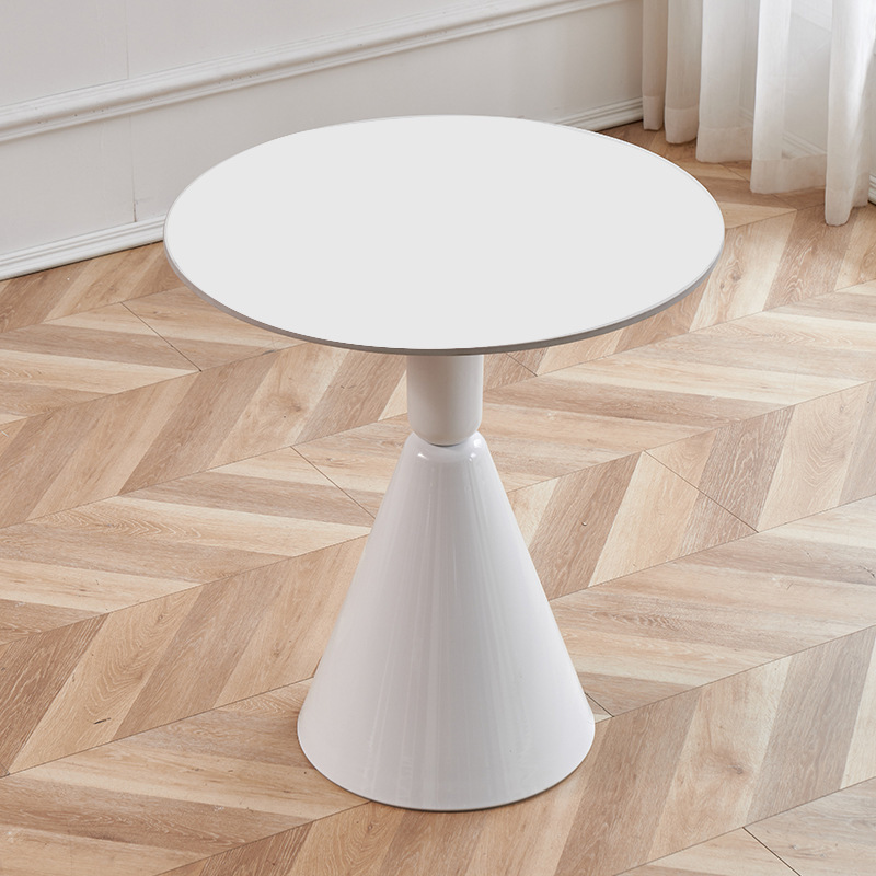 60 diameter round table-pure white wood paint