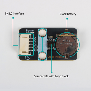 DS1302リアルタイムクロック (RTC) モジュールPH2.0アンチリバースインタフェース、Arduino/LEGOに対応 - Product Image 2