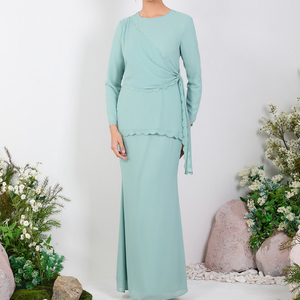 2025 raya אופנה baju kurung מפעל תחרה פשוטה מלאיסיה baju kurung אוסף רקמה eid חצאית מוסלים
