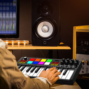 MIDI 25 Key USB Professional <strong>Music</strong> <strong>Arrangement</strong> <strong>Keyboard</strong> Drum Pad with Battery Midi Controller <strong>Keyboard</strong> for Band - Product Image 5