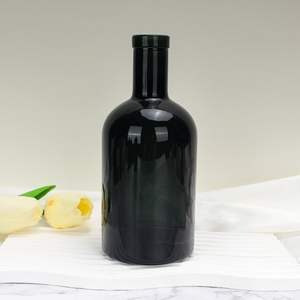 Custom Black Spirits Vodka Gin Liquor Glass Bottles 50ml 100ml 200ml 375ml 500ml 750ml <strong>1L</strong> Bottle With Cork Screw Cap - Product Image 4