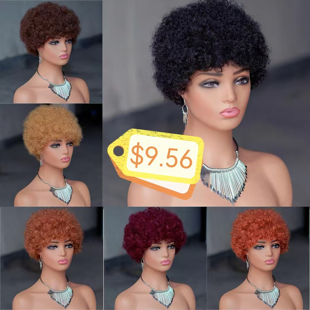 Perruque crépus afro pixie