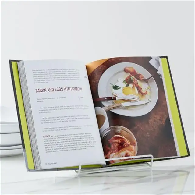 Livre de recettes personnalisé reliure de recettes de haute qualité impression de menus conception à la mode livre d'impression offset OEM pelliculage couverture souple