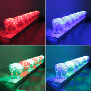 Arduino/matrix/DMX512 glühbirne steuerung 60mm 18leds traum veränderbar farbe cabochon led rgb led dmx pixel