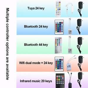 LEDEAST HX-B07 RGB DC24V 5m 10m DC24V BLE uzaktan kumanda esnek silikon tüp konut aydınlatma için LED Neon işık - Product Image 4