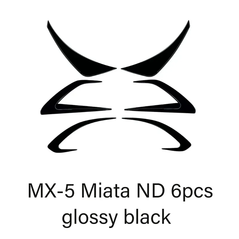 6 pièces noires