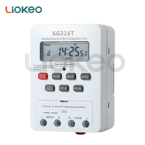 สวิตช์ตั้งเวลา KG316T-30A ดิจิตอลสวิตช์ตั้งเวลาไมโครคอมพิวเตอร์สวิตช์ควบคุมเวลา