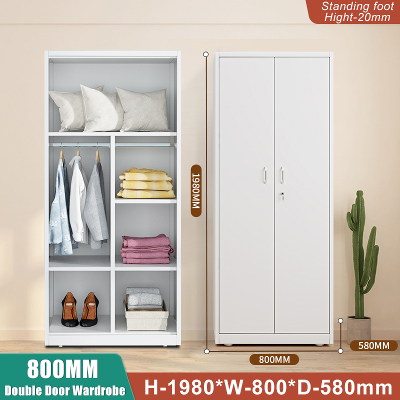 800MM Double Door Wardrobe