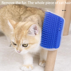 Rascador de Esquina para Gatos, Peines de Masaje de Pelo Largo y Corto, Cepillo de Esquina de Pared con Hierba Gatera - Product Image 5