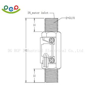 Medidor de caudal Hall de salida de pulso Sensor de flujo de turbina Sensores de flujo de efecto Hall