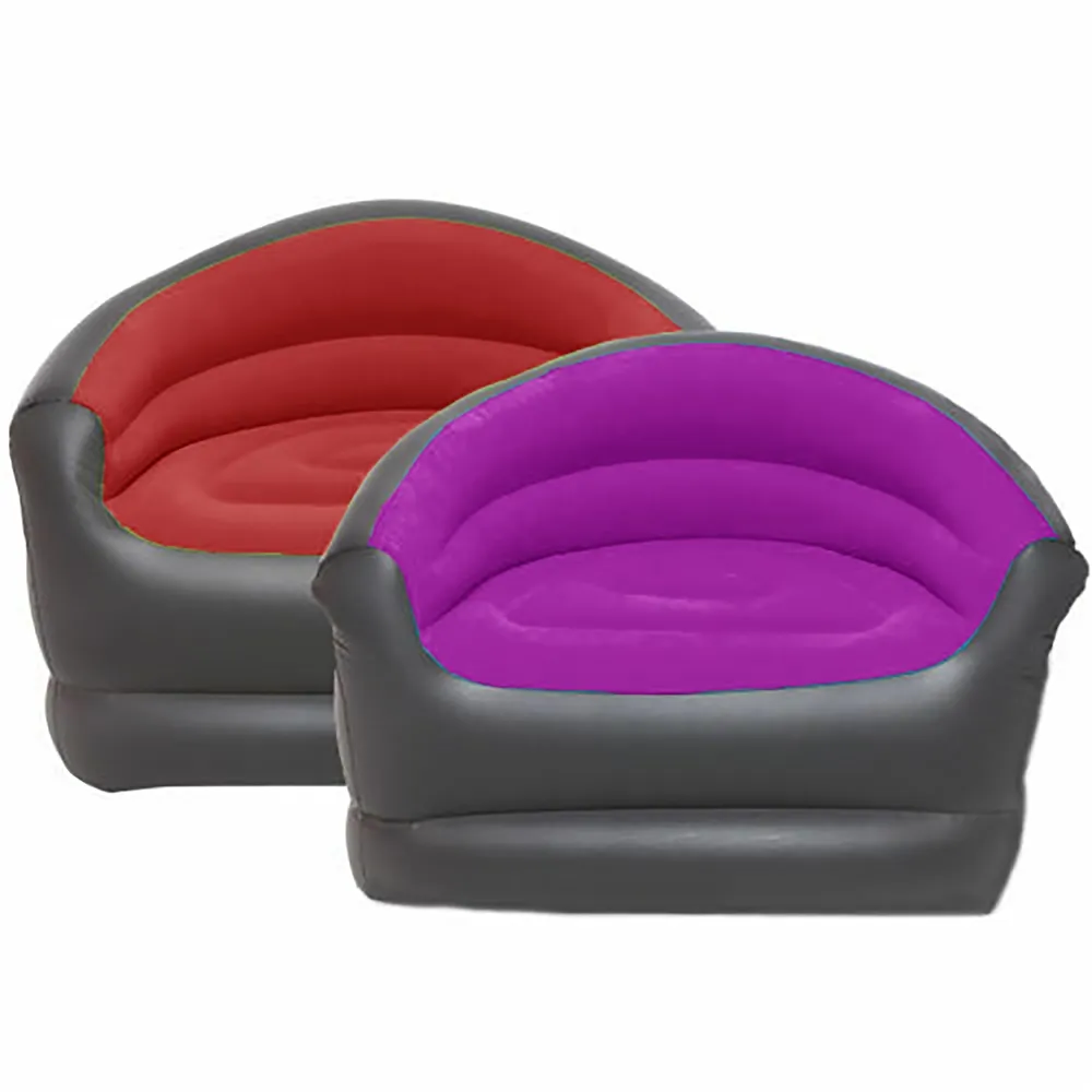 Kualitas Tinggi Sofa Kursi Santai Tiup Warna Ungu atau Merah untuk Dekorasi Dalam Ruangan