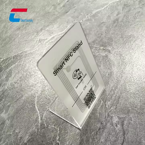 Tippen Sie auf Link Programmable Nfc Restaurant Menü halter Bar Zeichen Tisch nummer Ständer Transparenter Acryl Tischst änder - Product Image 5
