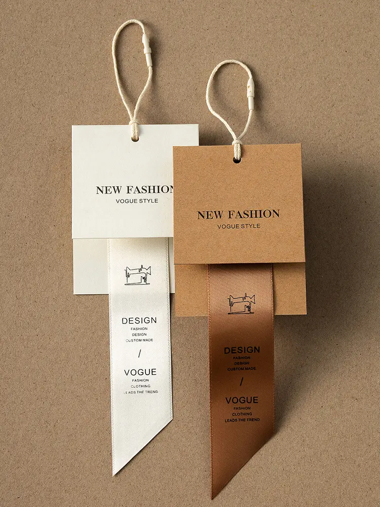 High-end personalizado Printable Hang Tag para vestuário