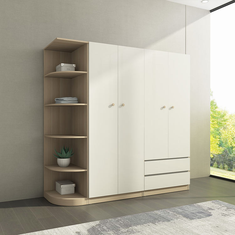 Wardrobe 4 Door 2 Drawer 1 Set Shelf