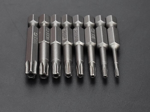 Fabrika fiyat OEM yüksek kalite 1/4 "Hex Shank S2 çelik manyetik güvenlik sabotaj geçirmez yıldız 6 nokta tornavida kiti araçları - Product Image 5