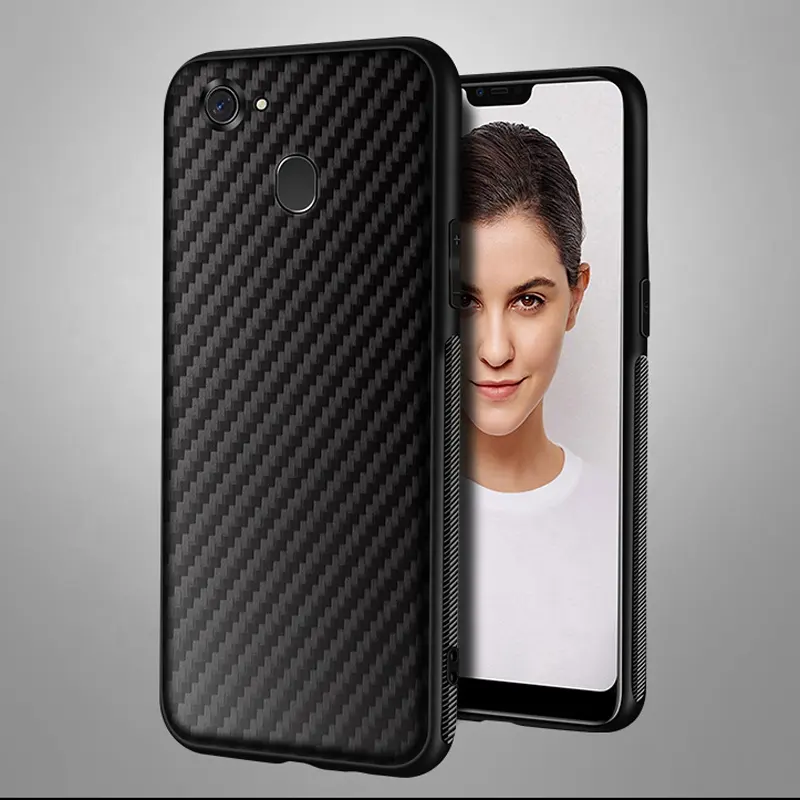 Funda con estampado de fibra de carbono para Samsung Galaxy, funda con estampado de fibra de carbono TPU resistente a la suciedad para Samsung Galaxy M40 S10 S10 + A80 A70 A60 A9 J6 J6 + A50