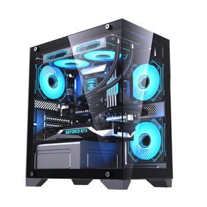 LOVINGCOOL 2025 elektronik spor oyunu MATX bilgisayar kasası RGB Fan takım ATX oyun PC durumda CPU soğutucu bilgisayar kasası & kule cam - Product Image 3