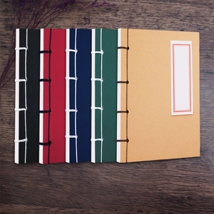 Ancient Thread-Bound Notebook Retro Creative Vertical Eight Lines Brown Paper Shanglin Fu Copying <strong>Book</strong> Printed <strong>Script</strong> Retro - Product Image 1