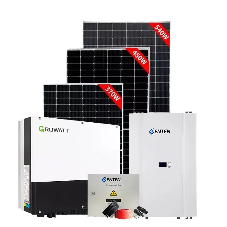 Panel de energía mppt personalizable para el hogar, sistema solar de 10kw y 5kw, base de 20kw
