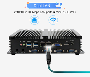 Intel Celeronファンレス産業用iotミニPC1037U Core i5 3317U Celeron 2Lan 4COM HD VGA Win XPLinux組み込みコンピューターケース - Product Image 5