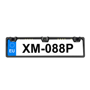 Três em um <span class=keywords><strong>sensor</strong></span> de estacionamento reverso câmera de visão traseira do carro com placa de número de licença Europeu