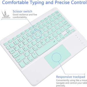 Portable Mini Wireless <strong>Keyboard</strong> and Touch Mouse Pad Small <strong>Computer</strong> Keypad with Touchscreen Trackpad for PC <strong>Use</strong>