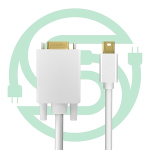 Mini 1,8 m DisplayPort a VGA Cable adaptador Computadora a HD Cable DP a VGA Tipo de salida