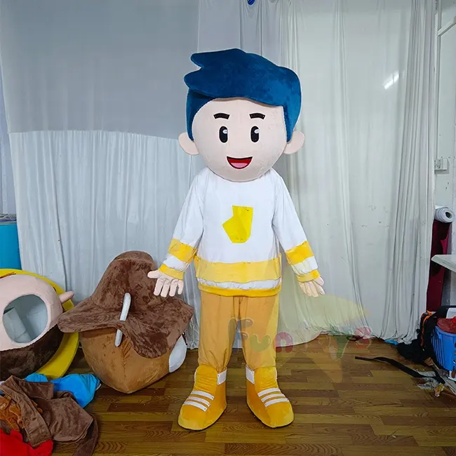 Funtoys profesyonel özel peluş çocuk maskot kostüm karikatür çocuk görüntüleri sahne maskot kostüm çocuk parti için
