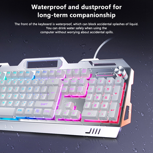 USB Wired Three-Piece Set of Gaming <strong>Keyboard</strong> <strong>Mouse</strong> and Headset Mechanical Feel Metal <strong>Computer</strong> Accessories - Product Image 5