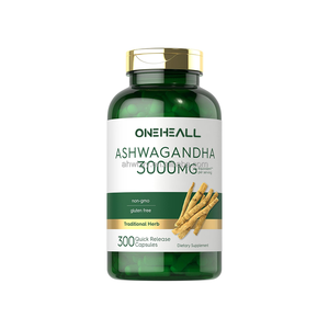 Capsules de supplément d'Ashwagandha OEM 3000mg sans gluten extrait de racine antioxydant Capsules d'Ashwagandha - Product Image 1