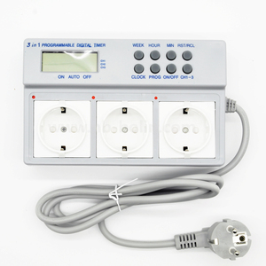 Timer visivo del Timer del relè digitale per la produttività dell'ufficio, Timer di programma digitale magnetico a 3 prese - Product Image 3