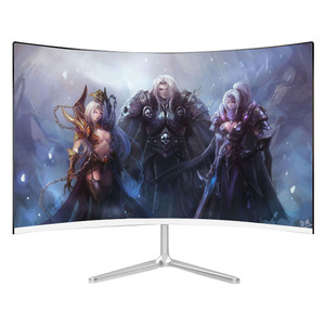 Monitor per Computer con schermo curvo da tavolo Monitor per Computer con bordo stretto da 23.8 pollici Monitor per Gaming con schermo curvo FHD da 24 pollici - Product Image 1