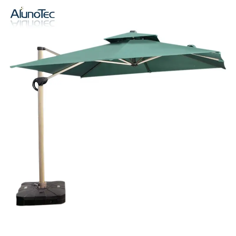 Parapluie d'extérieur, en aluminium, style romain, pour le jardin, le balcon