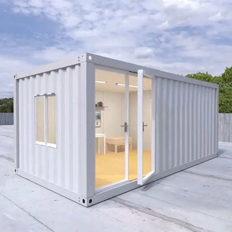 Low cost modular prefabricated portable foldable homes 20ft office folding container house