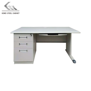 Escritorio de oficina de acero con 6 cajones, mesa de estudio de estudiantes de Metal con casillero, precio barato de fábrica, mesa de ordenador de hierro - Product Image 3