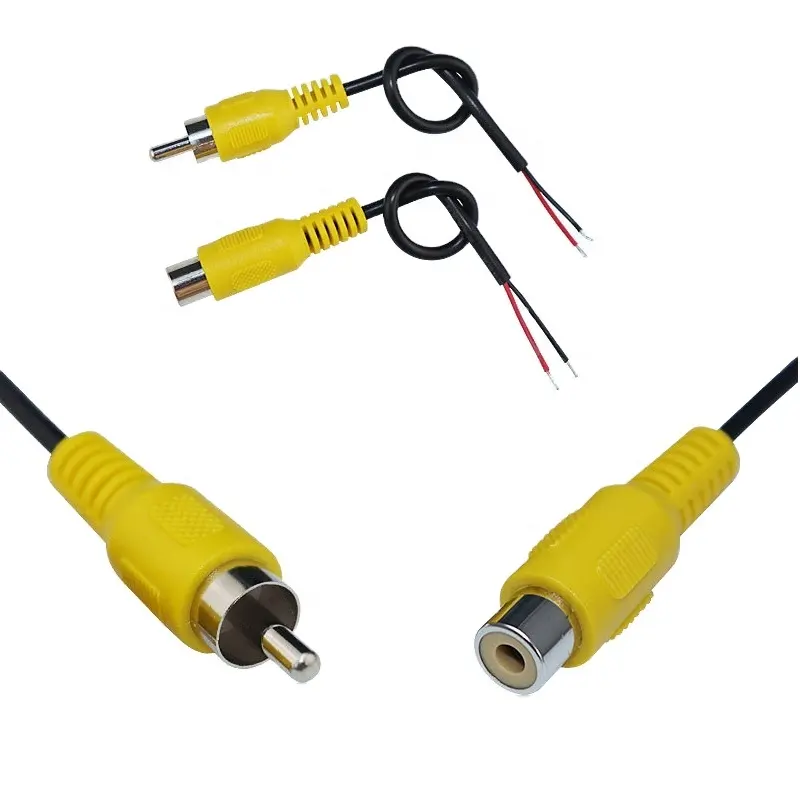 Hochwertiger Cinch-Stecker/Buchse zum offenen Kabel Single-End-AV-Audio kabel