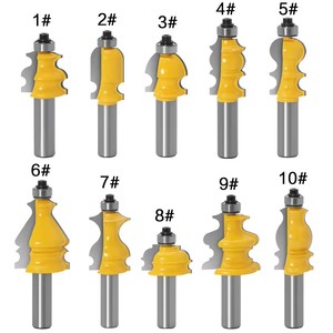 Freze kesicisi 12 adet 1/4 inç profesyonel ahşap araçları freze uçları setleri karbür freze uçları kesiciler cnc freze uçları kiti - Product Image 2